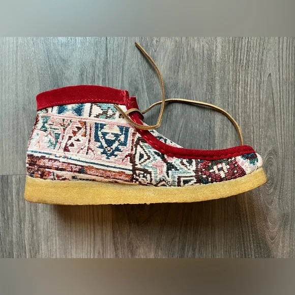 Todd Snyder x Clarks Originals Wallabee Red Kaleidoscope Mens US9.5